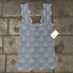 Free people love letter cami dark blue size M/L NWT